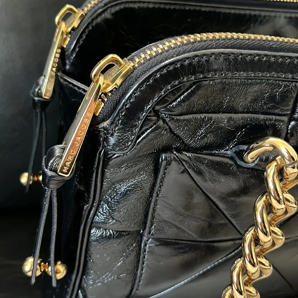 Marc Jacobs INES Leather Made In Italy Satchel Handbag - Picture 6 of 11